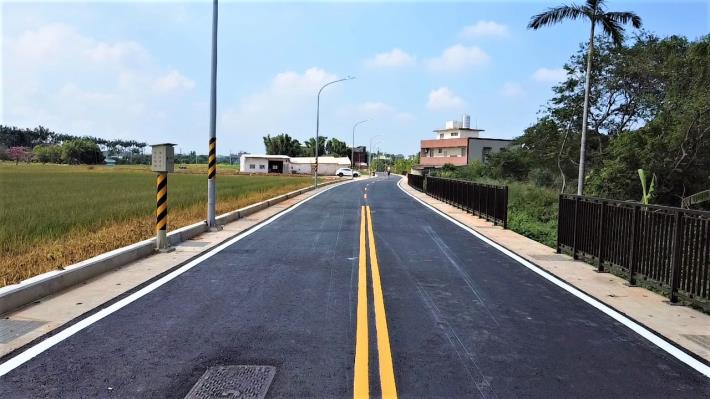 圖:「中壢區月桃路一段381巷道路拓寬工程」完工圖