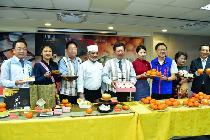 復興區甜柿創意甜點成果發表會  鄭市長：甜柿變身飛機餐點，為在地農產品開創新局
