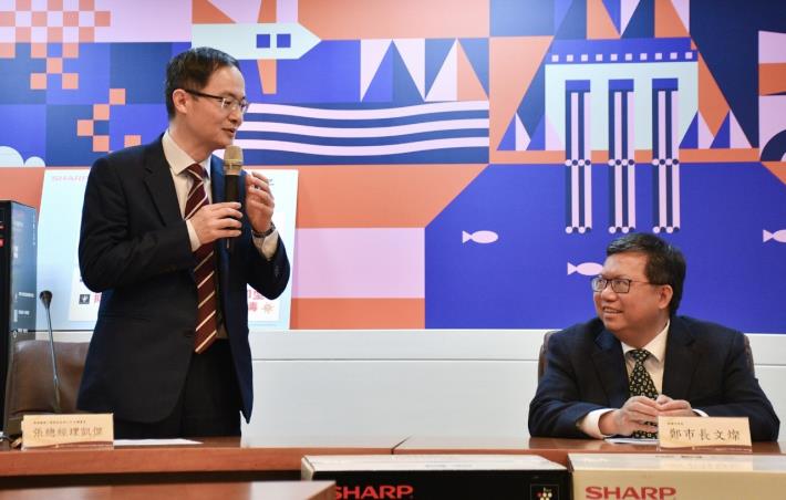 台灣夏普公司總經理張凱傑期盼透過本次的捐贈帶起拋磚引玉的作用