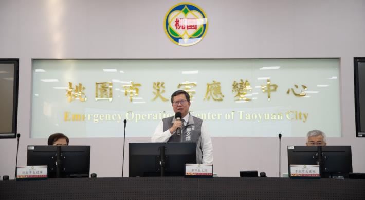 市長致詞表示，推動醫療暴力零容忍機制，讓藥事人員防疫工作更安心有保障