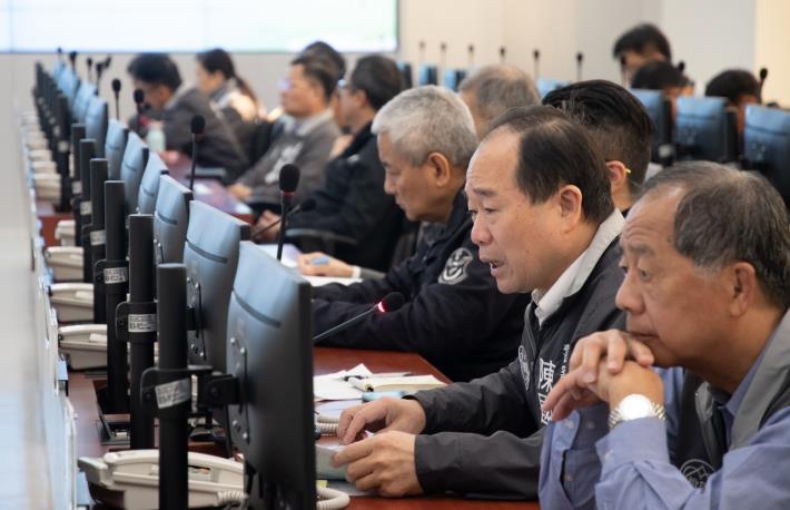 警察局長陳國進說明警察同仁協助疫調追蹤
