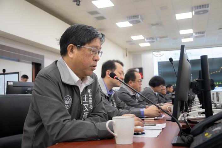 衛生局長王文彥說明當前疫情
