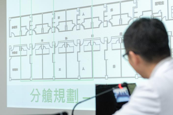 院方說明分艙計畫，防止院內感染