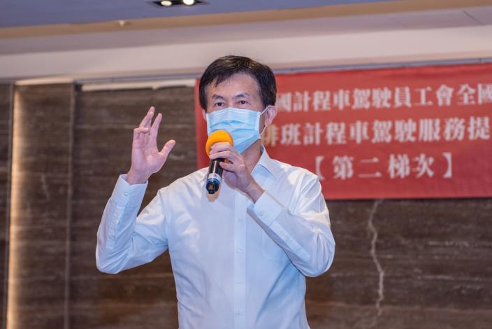中華民國計程車駕駛員工會全國聯合會理事長吳建璋致詞