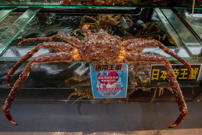 犒賞醫護人員，河馬水產祭出帝王蟹