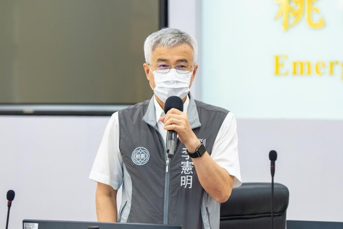 李副市長致詞表示，持續落實景點人潮警示及宣導防疫新生活，盼防疫觀念融入日常生活