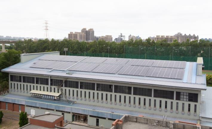 開南大學於體育館及宿舍屋頂設置太陽光電發電設備