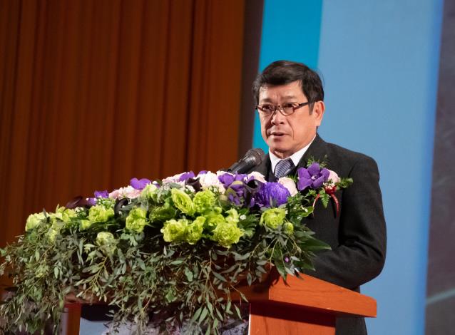 台灣電力公司董事長暨中華水資源管理學會理事長楊偉甫致詞