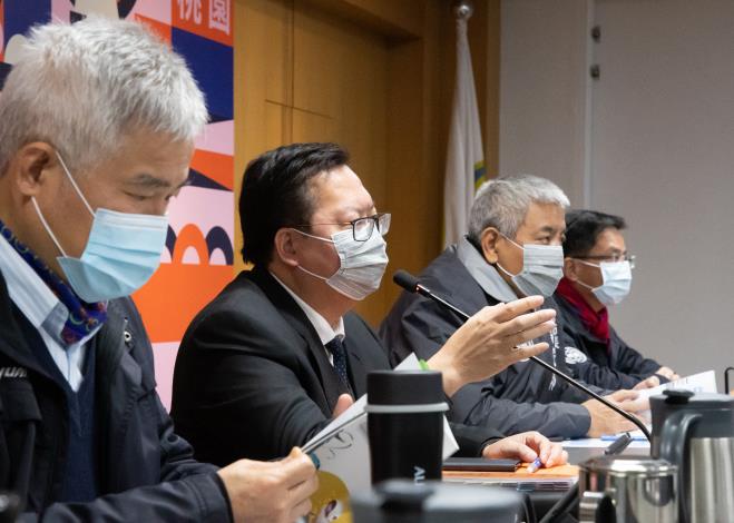 市長致詞表示，期盼國人給予第一線醫護人員最大支持和鼓勵，相信台灣一定可以順利克服疫情