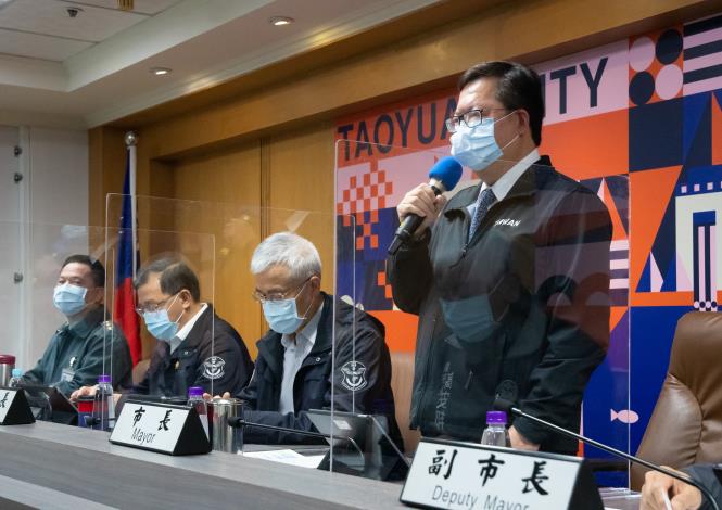 鄭市長感謝所有同仁全心投入防疫工作，有效控制疫情