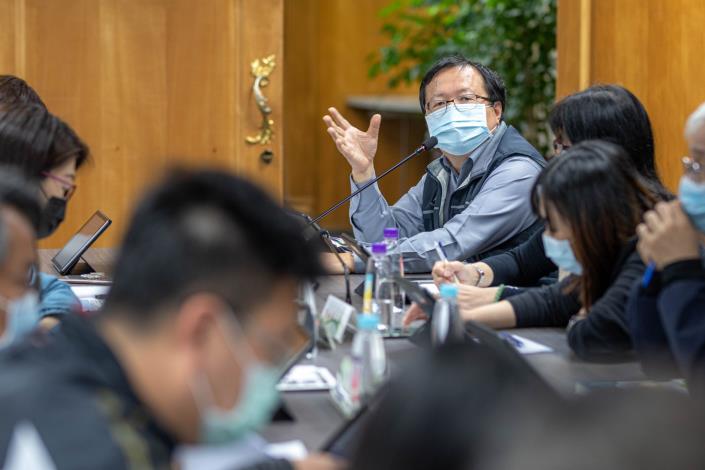 台灣自來水公司第二區管理處長呂崇德針對桃三灌區水源調度進行說明