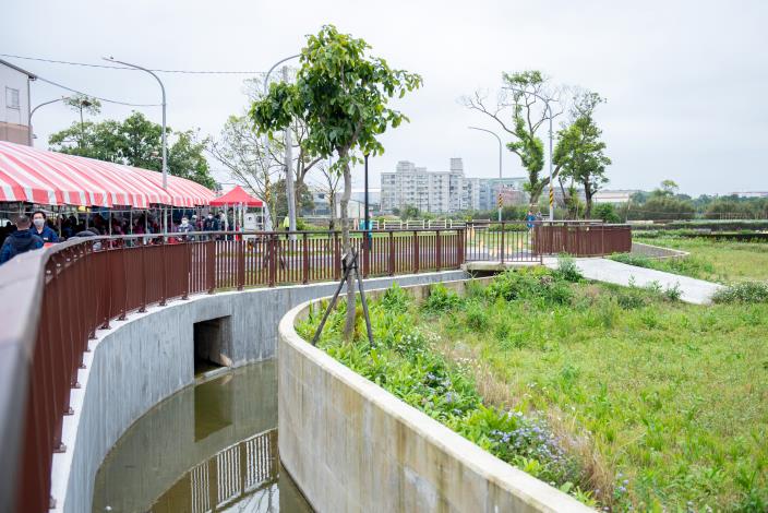 本次工程改善渠道系統，強化排水功能