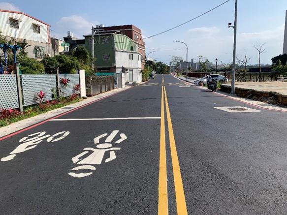 華安街環境優化工程二期完成聯外道路入口截彎取直