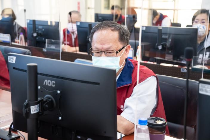 環保局長呂理德提到本市消毒情形