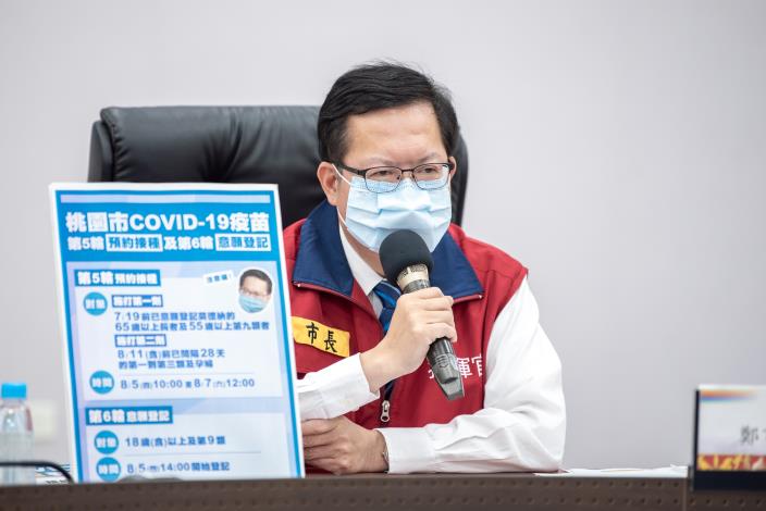 桃市今日社區接種站施打率97%，第四輪接種明日完成將達劑次人口比近四成