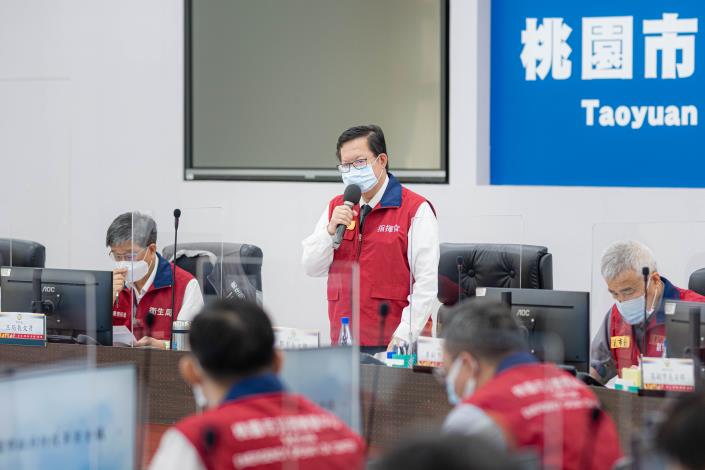 市長表示，桃園第六輪疫苗接種預約率達91.48%