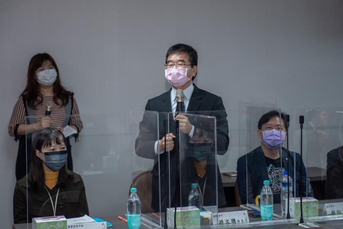 桃園高中校長游文聰致詞