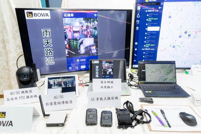 AI巡防系統應用於雨天路巡，展現高辨識度功能