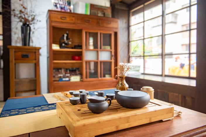 館內展示的茶藝器具