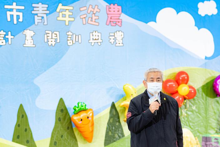 高副市長勉勵學員，期許青農深耕桃園，在農業領域上發光發熱