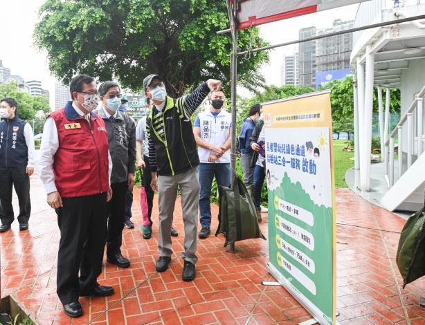 桃園敏盛綜合醫院院長劉宜廉說明相關動線規劃