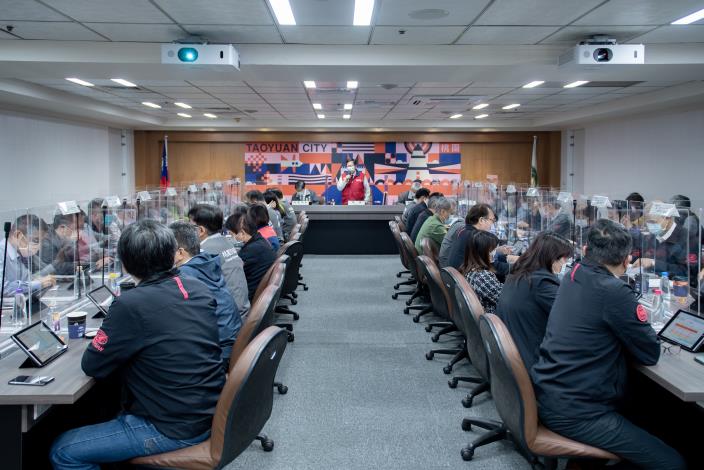 桃市府召開防疫專案會議，與各局處討論防疫政策