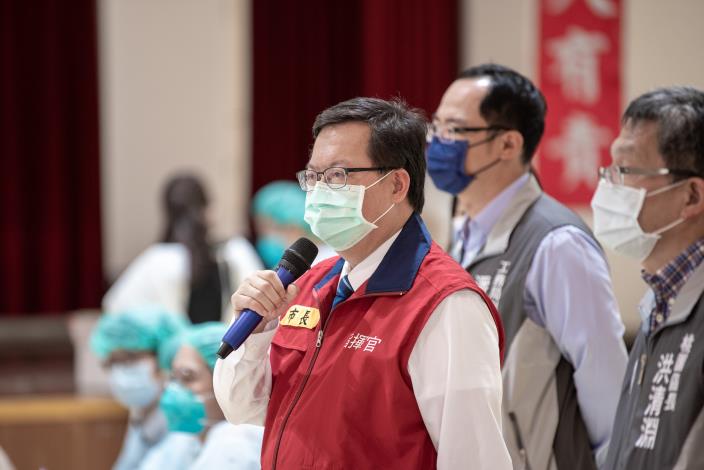 市長鼓勵民眾完整接種3劑疫苗，提高保護力
