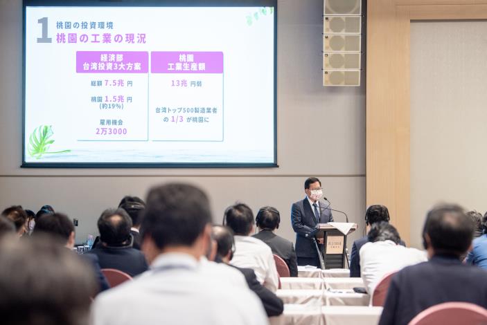 市長赴日本工商會例會發表演講