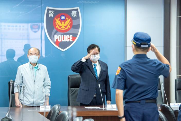 鄭市長出席桃園市民營關係協進會慰勉桃警團隊活動