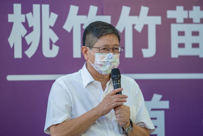 新竹縣長楊文科表達出對於桃園機場捷運延伸至大新竹地區的期許