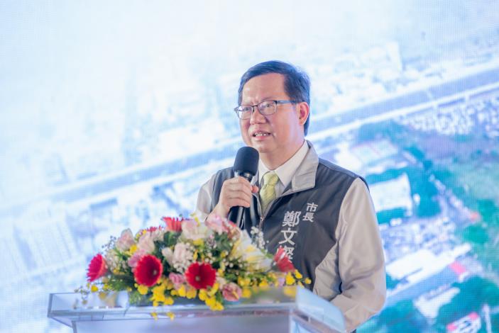 市長表示，八德區大勇市地重劃區工程預計113年完工