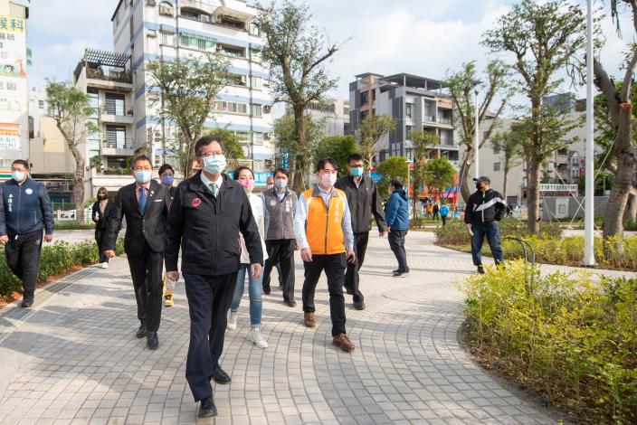 鄭市長視察平鎮文化公園