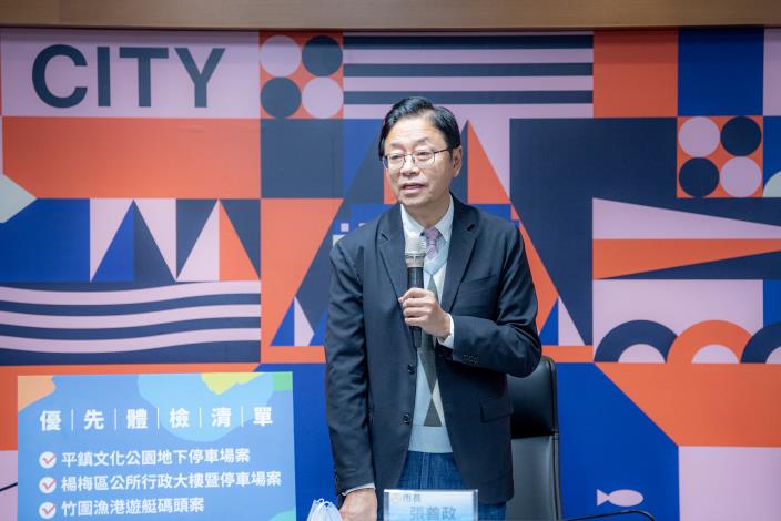 張市長致詞表示，3大工程案就職百日內提出報告