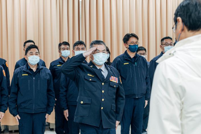 張市長對於警察同仁表達謝意