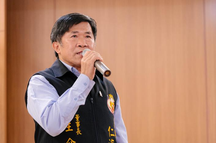 財團法人中壢仁海宮董事長王介禧致詞