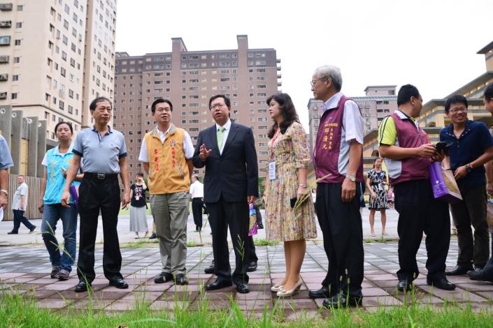 會勘經國國中多功能活動中心 鄭市長：新建經國國中活動中心，預計明年8月完工|