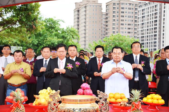 桃園區小檜溪暨埔子自辦市地重劃工程開工 鄭市長：讓青溪特區成為桃園都市發展的新亮點
