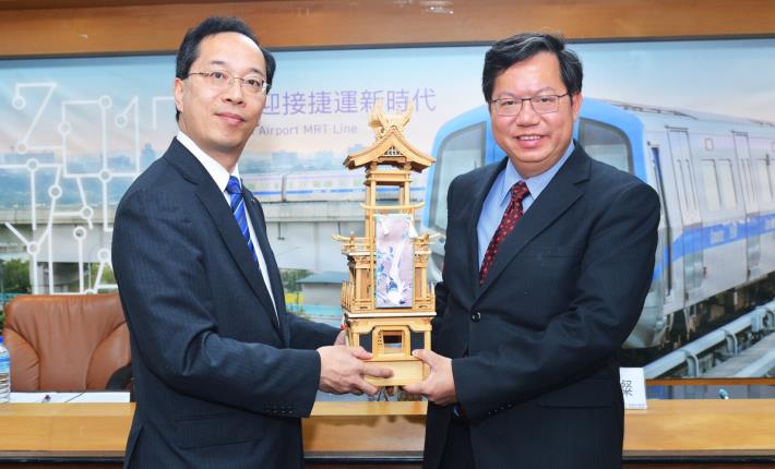 日本岐阜縣飛驒市都竹淳也市長拜會 鄭市長：強化彼此交流合作，共享文化傳承經驗