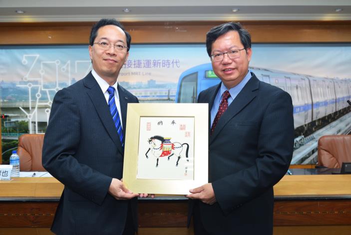 日本岐阜縣飛驒市都竹淳也市長拜會 鄭市長：強化彼此交流合作，共享文化傳承經驗