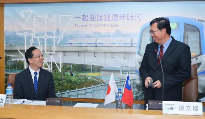 日本岐阜縣飛驒市都竹淳也市長拜會 鄭市長：強化彼此交流合作，共享文化傳承經驗