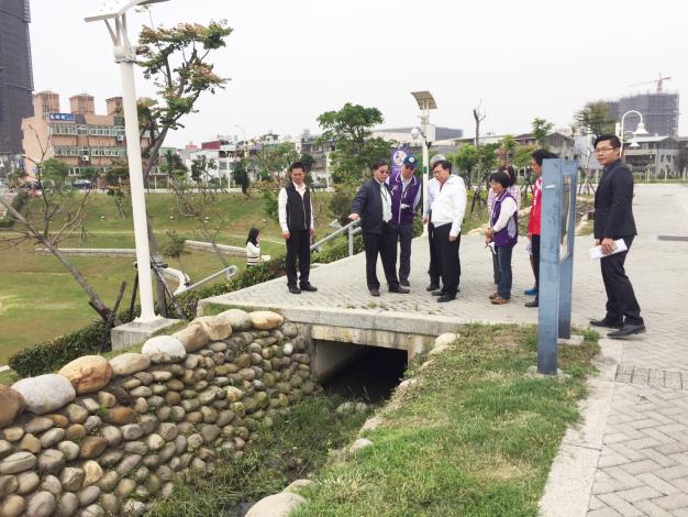 視察「桃園區風禾公園改善規劃及中路重劃區工程宗地回填」 鄭市長：改善公園設施，提升公園使用率