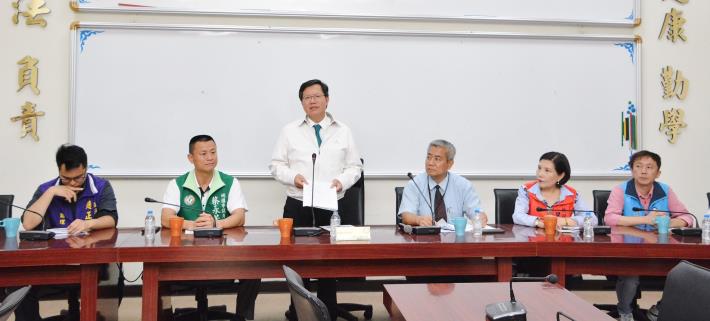 視察八德國中活動中心設備工程 鄭市長：建構優質教學環境，營造與社區共榮共享的校園