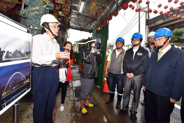 視察0602豪雨行程  鄭市長：橋梁結構安全無虞，將依原計畫進行施工