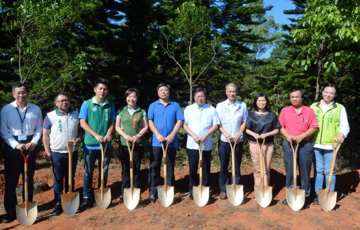 桃花園造林計畫統包工程－中壢山嶺段工區開工 鄭市長：打造「過嶺森林公園」，成為市民散步休閒的好地方