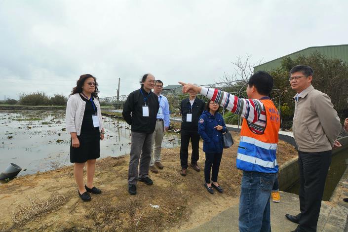 106年度水患自主防災社區評鑑特優現地訪評—觀音區樹林里 鄭市長：全國第一個民間版生態滯洪系統，成為防災社區示範點