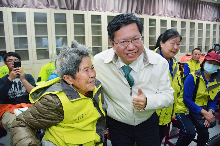 106年度水患自主防災社區評鑑特優現地訪評—中壢區石頭里 鄭市長：運用「究平安APP」，從社區開始落實科技化防救災概念