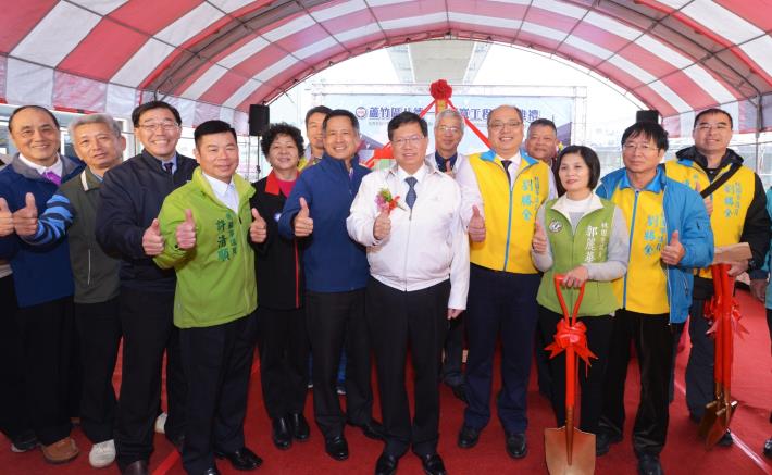 蘆竹區八德一路道路拓寬工程開工典禮 鄭市長：預計7月完工，紓解道路壅塞，提升交通安全指標