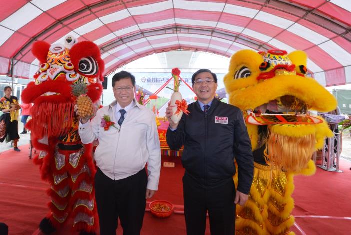 蘆竹區八德一路道路拓寬工程開工典禮 鄭市長：預計7月完工，紓解道路壅塞，提升交通安全指標