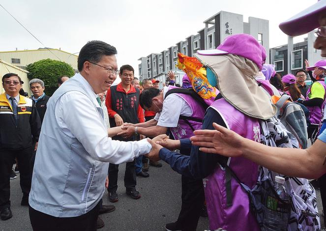 桃園龍德宮戊戌巡祈安遶境-鹿港天后宮起馬活動 鄭市長：8天7夜行腳，充滿歡喜與感動