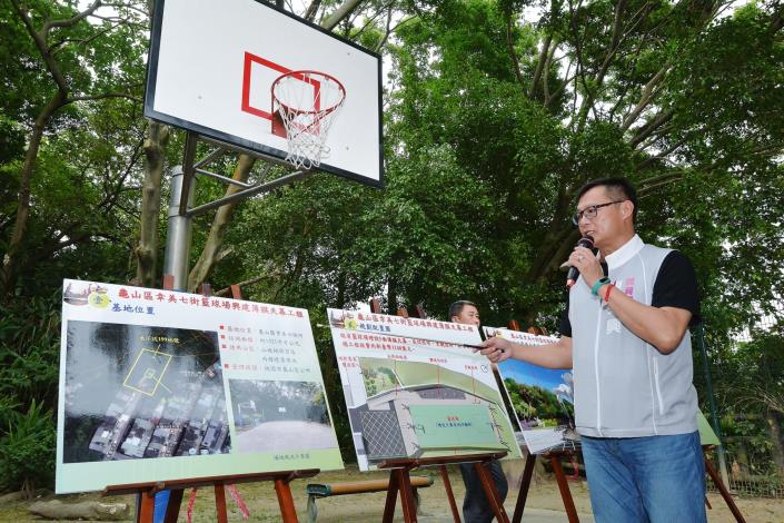 視察「大江山天幕球場工程」 鄭市長：提供運動、集會及活動多元使用
